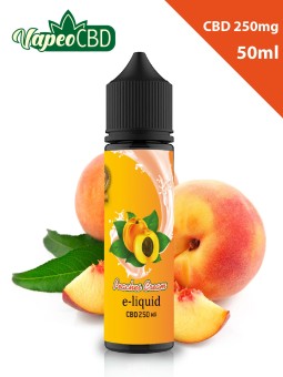 Peaches Cream e-líquido CBD mezcla de frutas online en VapeoCBD.es