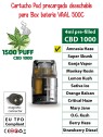 desechable pod precargado 4ml e-liquido cannabis cbd 1000 VapeoCBD.es