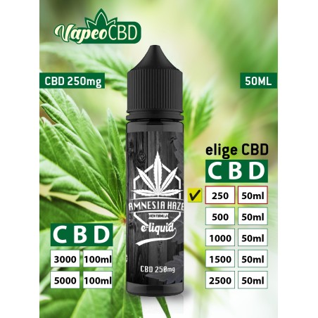 Amnesia Haze e-líquido CBD extracto de marihuana online en VapeoCBD