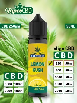 Lemon Kush e-líquido CBD extracto de marihuana online en VapeoCBD.es