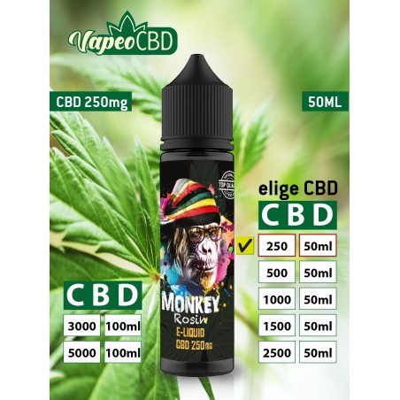 Monkey Rosin e-líquido CBD extracto de marihuana online en VapeoCBD