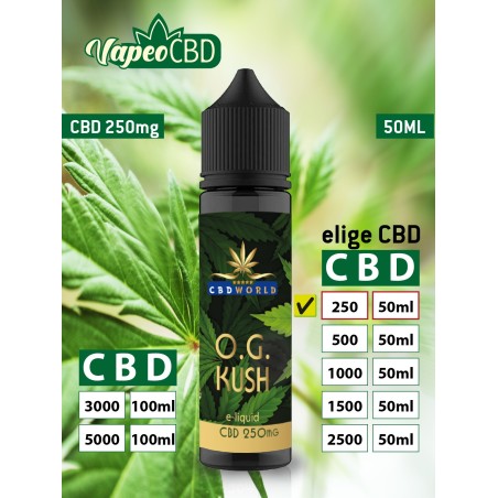 OG Kush e-líquido CBD extracto de marihuana online en VapeoCBD.es