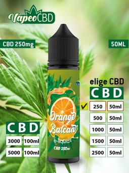 Orange Balcan e-líquido CBD extracto de marihuana online en VapeoCBD