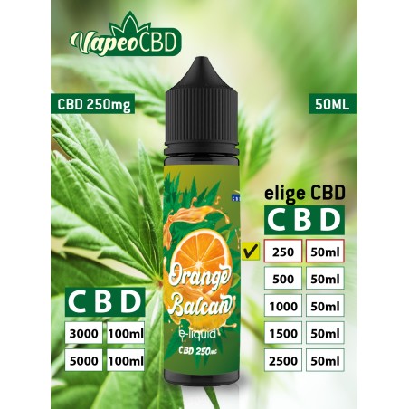 Orange Balcan e-líquido CBD extracto de marihuana online en VapeoCBD
