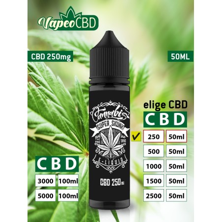 Super Skunk e-líquido CBD extracto de marihuana online en VapeoCBD.es